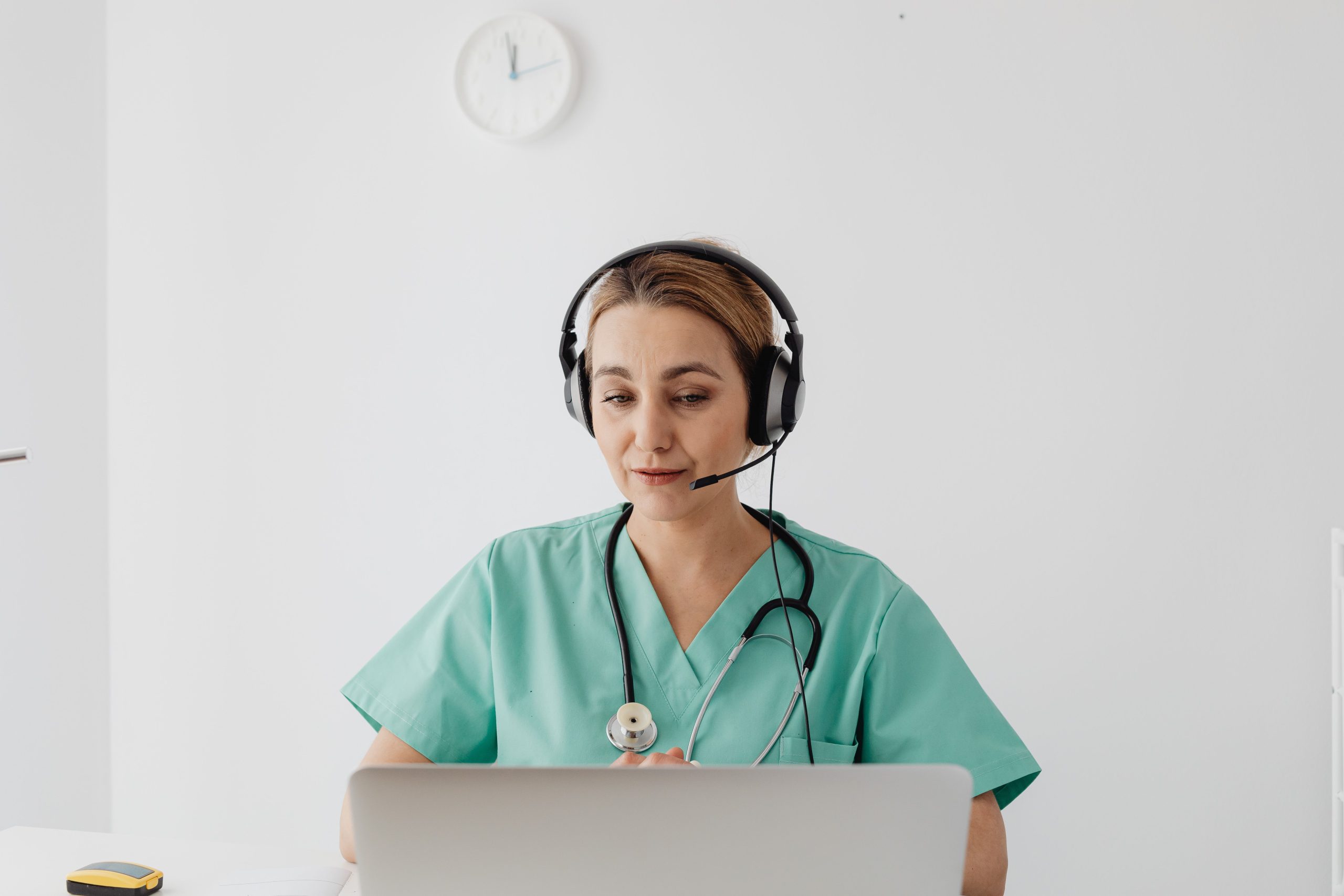 Doctor reviewing out-of-network claim